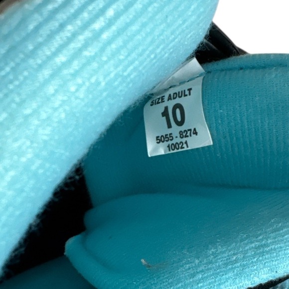 Roller Derby Elite Delta 110 Black Teal Adult Inline Skates Size 10 USA EUC - Picture 5 of 12